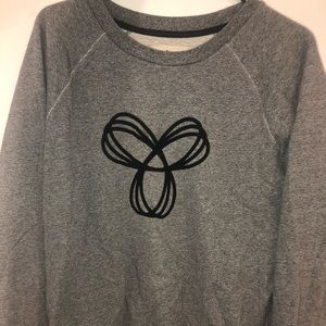 TNA barley worn grey salt and pepper pullover